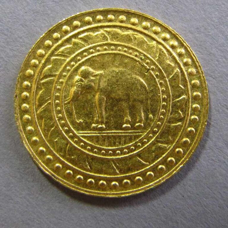 Gold Numismatika Thailand-4-Baht-Pit-Rama-V-1868-1910-Gold